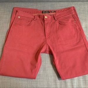 Massimo Dutti Casual Fit Pants (Red - Size 34)